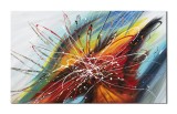 Cumpara ieftin Tablou abstract pictat manual, Conexiuni astrale, 100x60cm ulei pe panza, gata de expus pe perete, Spectaculos