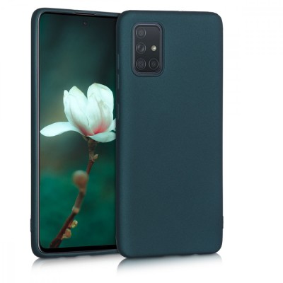 Husa pentru Samsung Galaxy A71, Silicon, Verde, 51213.14 foto