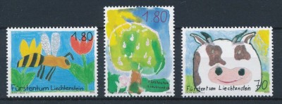 LIECHTENSTEIN 2003 DESENE DE COPII foto