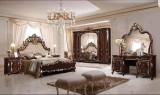 Dormitor complet Imperial maro pat 180&times;200 saltea inclusa