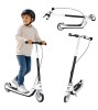 Trotineta Copii Pliabila cu LED cu 2 Frane Reglabila 100 kg Negru