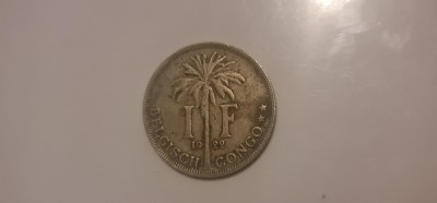 Congo Belgian - 1 franc 1922 foto