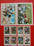 MALDIVE, FOTBAL - COLIȚE + SERIE COMPLETĂ MNH