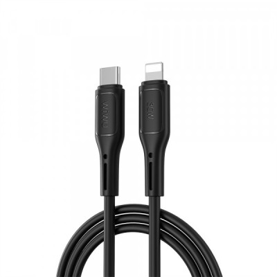 Cablu Date si Incarcare USB-C - Lightning WiWu Wi-C043E Starlink, 30W, 1m, Negru foto