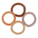 Elastice Păr, Set 4 Bucăți, Plastic, Multicolor, Oem