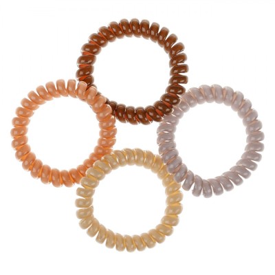 Elastice Păr, Set 4 Bucăți, Plastic, Multicolor foto