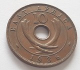 324. Moneda Africa de Est 10 cents 1936 ( monetaria Kings&#039;s Norton- KN)