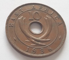 324. Moneda Africa de Est 10 cents 1936 ( monetaria Kings&#039;s Norton- KN)