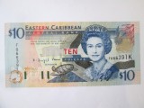 Rara! Saint Kitts(K)-Eastern Caribbean States-Saint Kitts 10 Dollars 2003 UNC