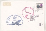 Bnk fil Aerofilatelie - Cehoslovacia - plic ocazional JO Calgary 1988 - zbor Praga-Calgary