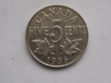5 CENTS 1936 CANADA