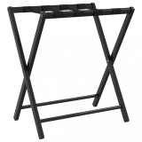 Cumpara ieftin Suport pentru bagaje, negru, 68,5x38x58 cm, bambus