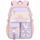 Cumpara ieftin Rucsac Mercaton din Material Oxford cu Jucarie de Plus, 35 L, Bretele Captusite, 45x32x17 cm, Roz cu Mov