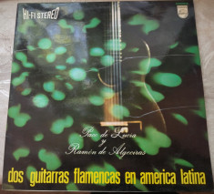 DISC LP:PACO DE LUCIA/RAMON DE ALGECIRAS:2 GUITARRAS FLAMENCAS EN AMERICA LATINA foto