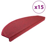 Cumpara ieftin Covorase pentru scari, 15 buc., 65x24x4 cm, semirotunde, rosii, mari