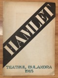 Caiet program Hamlet, Teatrul Bulandra 1985. Regia Alexandru Tocilescu