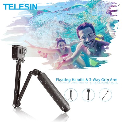 Brat pliabil 3in1: selfie stick, trepied si suport filmare GoPro 7 8 9 10 11 12 foto