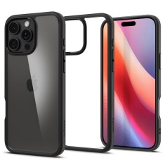 Husa iPhone 16 Pro Spigen Ultra Hybrid, negru foto