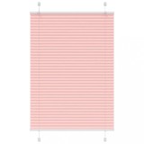 VidaXL Jaluzea plisată roz 85x100cm Lățime țesătură 84,4 cm poliester