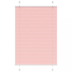 vidaXL Jaluzea plisată roz 95x150 cm Lățime țesătură 94,4cm poliester 4015448