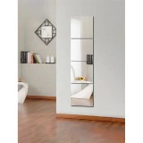 Cumpara ieftin Set 4 Oglinzi Deorative Audoadezive, Forma Patrat, 25x100 cm