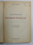 DICTIONNAIRE ROUMAIN - FRANCAIS par CONST . SAINEANU , 1936