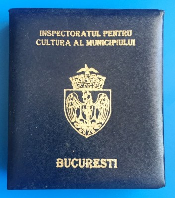 CUTIE PENTRU MEDALIA &amp;quot; INSPECTORATUL PT CULTURA AL MUN. BUCURESTI&amp;quot; foto