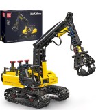 Cumpara ieftin Excavator cu cleste hidraulic pentru Lemn, Mould King 17077 Technik, model static pentru copii 14+ si Adulti