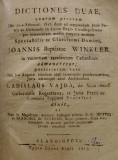 Vasile Vaida, DOUĂ CUV&Acirc;NTĂRI JURIDICE, Cluj 1817, Carte Rară de Drept Vechi, Limba Latină, Ediție Originală