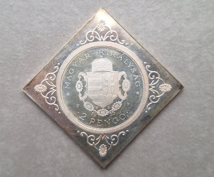 2 pengo 1935, argint