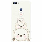 Husa silicon pentru Huawei Y9 2018, Bear Family