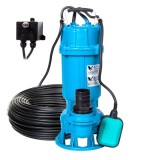 Pompa Apa Murdara Profesionala, IBO CTR 550, 550W, 300 l/min, H-12m, cu Tocator, Plutitor si Protectie Termica, IBO Polonia