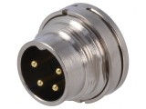 Conector M16 IP67 4-Pin 250V 7A
