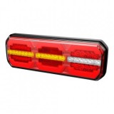 Lampa LED Auto V1914, 28cm, Semnalizare Dinamica Tip Audi, 12/24V, Pozitie/Frana/Ceata/Marsarier, Camion/Remorca/Rulota