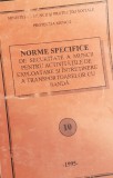NORME SPECIFICE DE SECURITATE A MUNCII PENTRU ACTIVITATIILE DE EXPLOATARE....