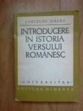 D1b Introducere in istoria versului romanesc - Ladislau Galdi