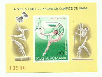 Romania MNH 1980 - Jocurile Olimpice JO Moscova - LP 1013 (vezi descriere)