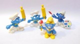 4 figurine vechi Peyo Bully Strumfi anii 80 - 90