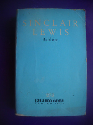 HOPCT BABBITT / SINCLAIR LEWIS - 1965- 479 PAGINI foto