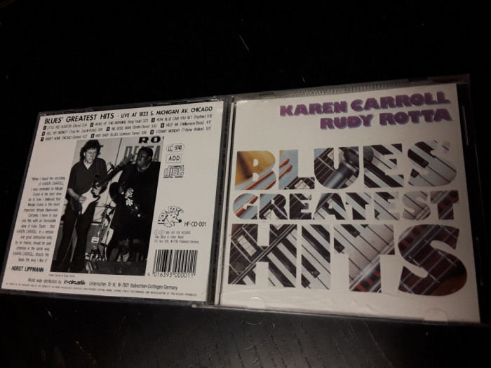 [CDA] Karen Carrol Rudy Rotta - Blues Greatest Hits - cd audio original
