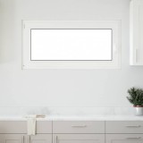 Fereastra subsol PVC vidaXL 120x60 cm, Termopan triplu, Antracit, Deschidere stanga, Izolare termica si fonica, Siguranta sporita