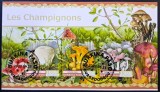 Ciuperci - Burkina Faso 2023 - Coliță Bloc Set Complet 3 Timbre Les Champignons (Ștampilată / CTO) CP1_II