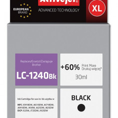 Cartus compatibil lc1240bk black pentru brother, premium activejet, garantie 5