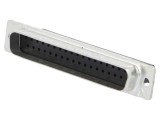 Conector D-Sub tată 37 pini, negru, ecranat, crimpat