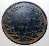R.181 ROMANIA 10 BANI 1867 H
