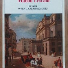 Giacomo Puccini Manon Lescaut Ricordi opera vocal score series