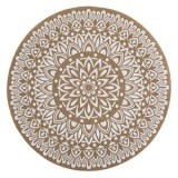 Suport Farfurie Rotund din Lin cu Model de Vara Mandala &Oslash;38cm, CMCLASS