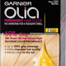 Garnier Olia Vopsea de păr permanentă fără amoniac 10.1 blond foarte deschis, 1 buc