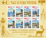 Korea 1994 - Crucea Rosie , Coala mica cu 2 serii cate 4 valoriMi.3554-3557KB, China, Organizatii internationale, Nestampilat
