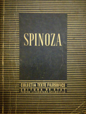 Spinoza, Fragmente alese si studiu introductiv C.I. Gulian, 1952 foto